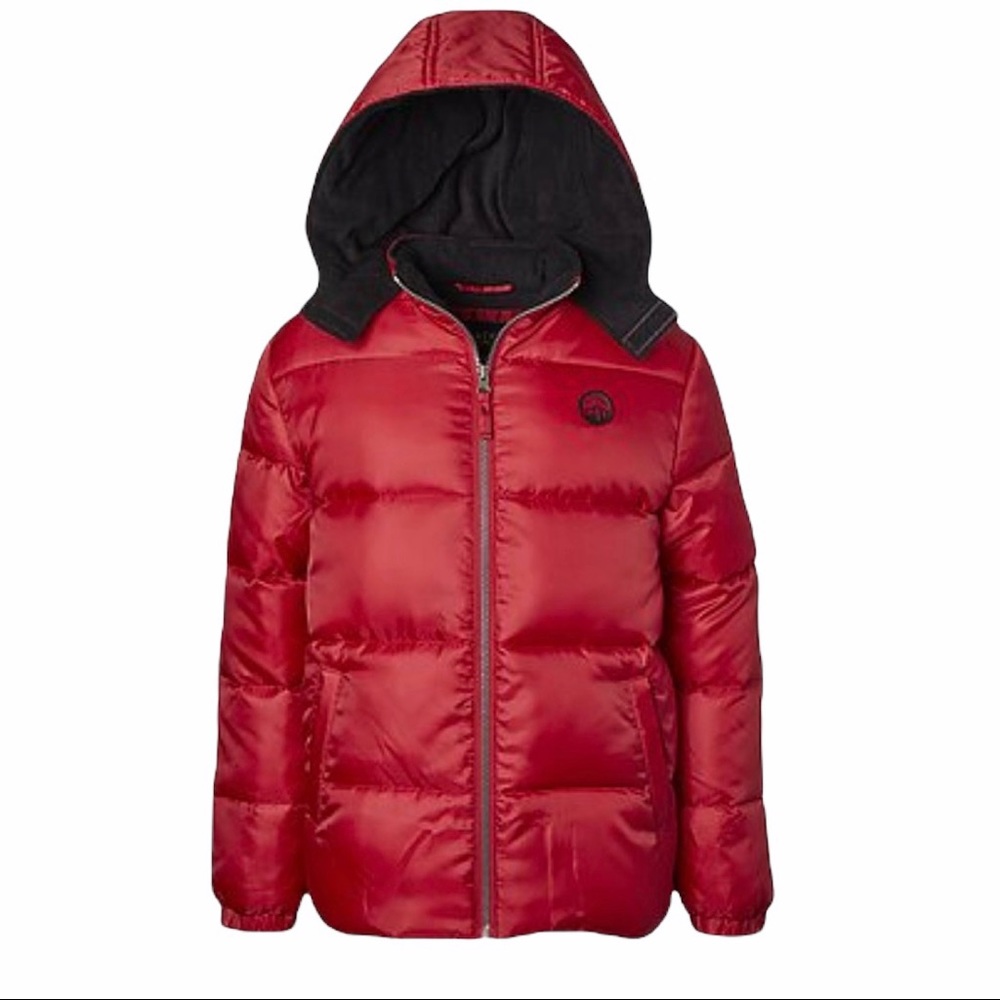 Red Puffer Hoodie Jacket iEXTREME